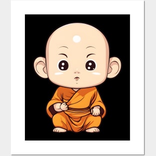 Cute monk Posters and Art